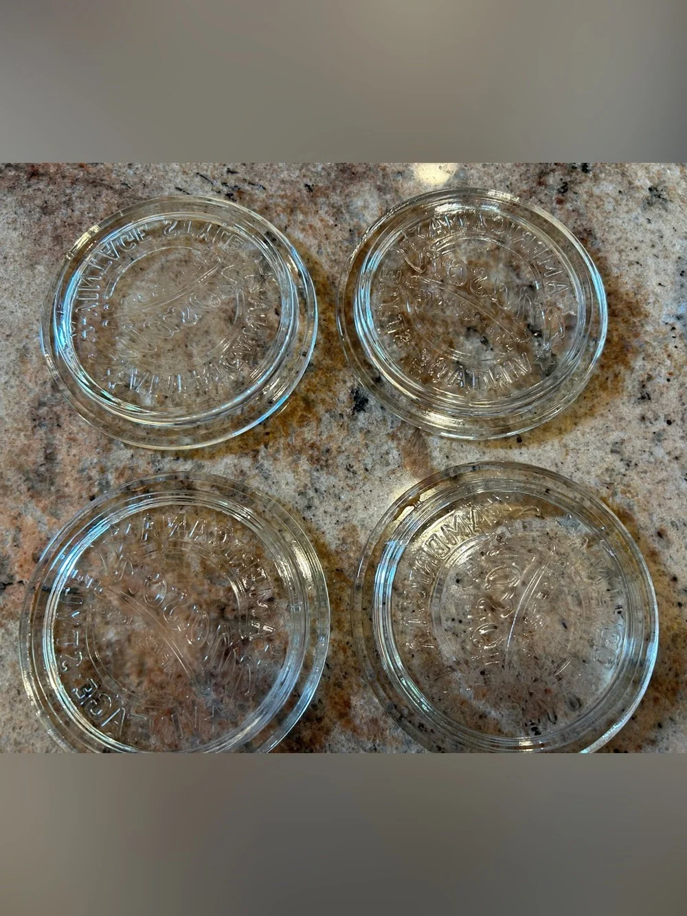 Ball glass coasters
